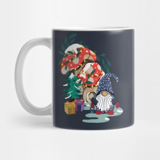 Christmas Gnomes celebrating Mug